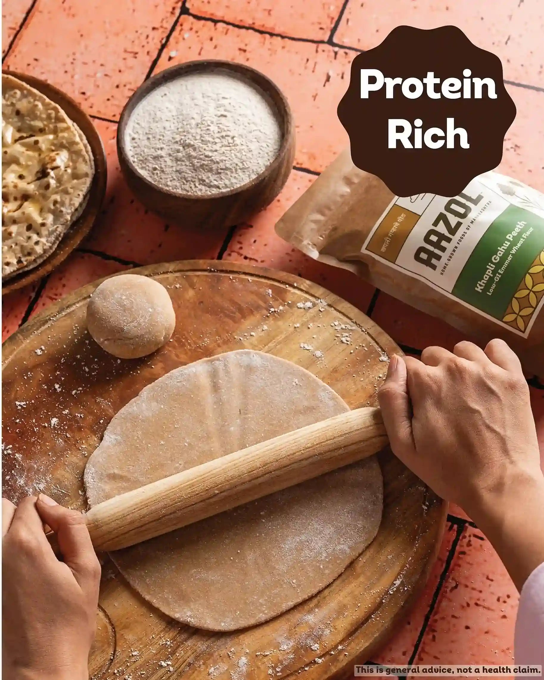 Low Gluten Khapli Atta: Emmer Wheat Flour
