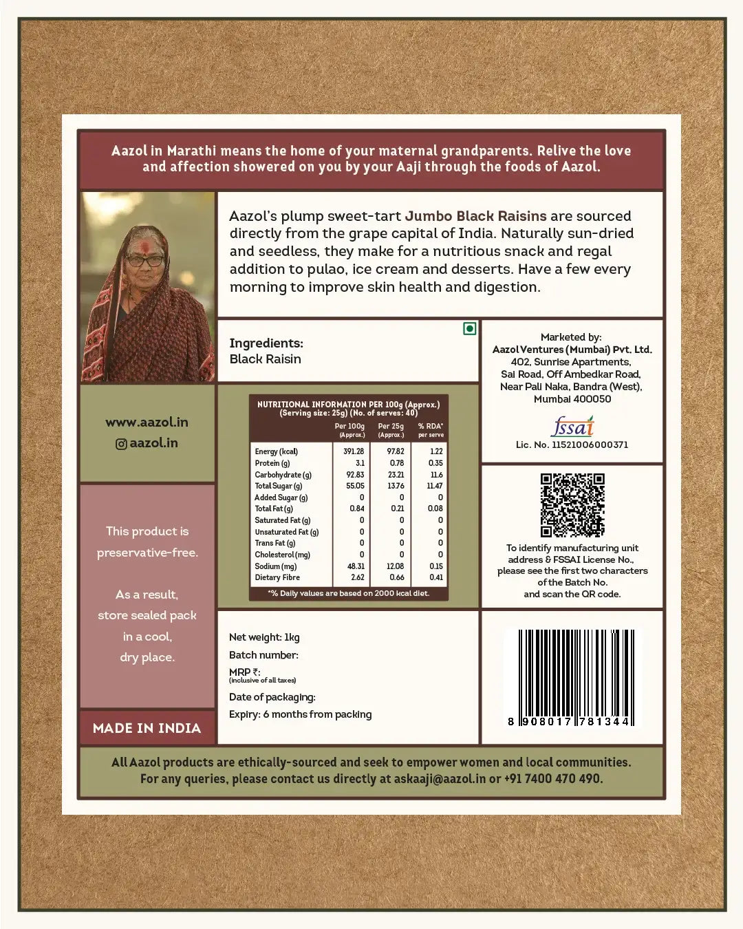 Jumbo Black Raisins: Nashik's Seedless Kismis