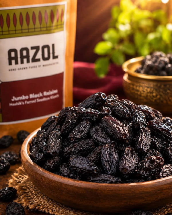 Jumbo Black Raisins: Nashik's Seedless Kismis