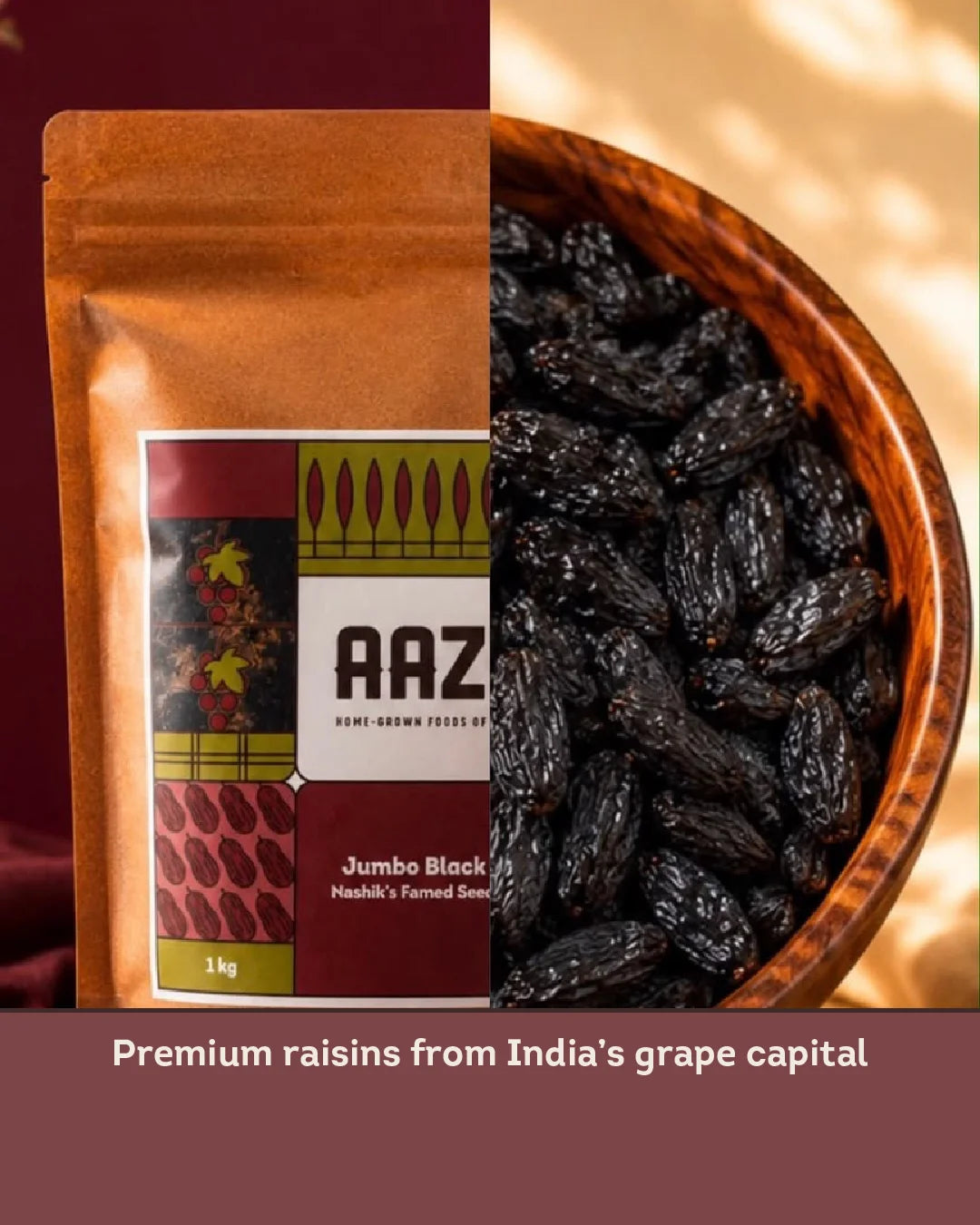 Jumbo Black Raisins: Nashik's Seedless Kismis