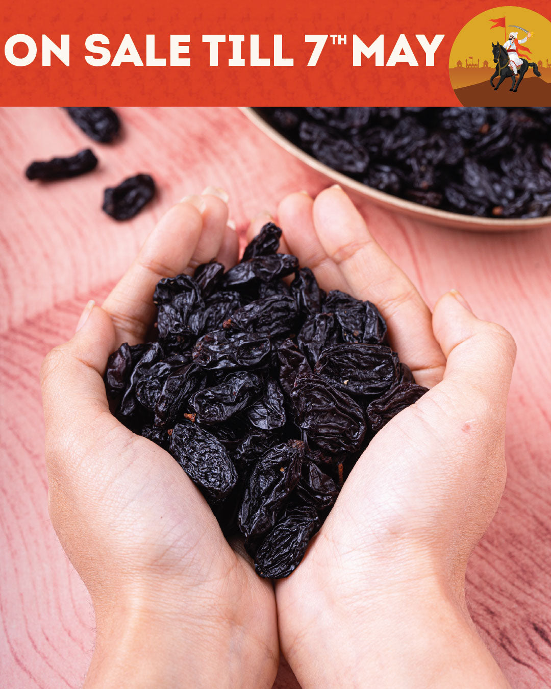 Jumbo Black Raisins: Nashik's Seedless Kismis (250g/1kg)