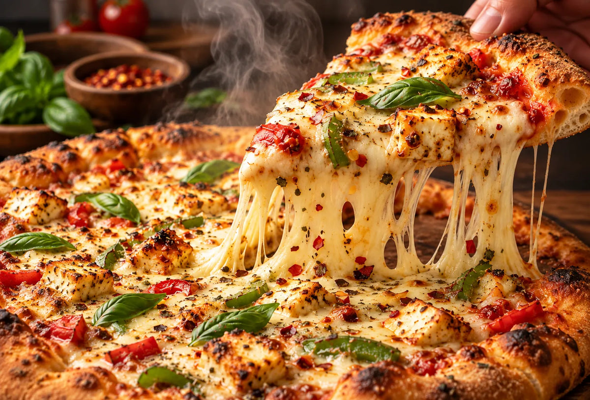 Red Rice Poha Pizza