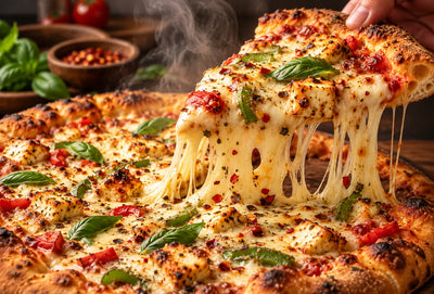 Red Rice Poha Pizza