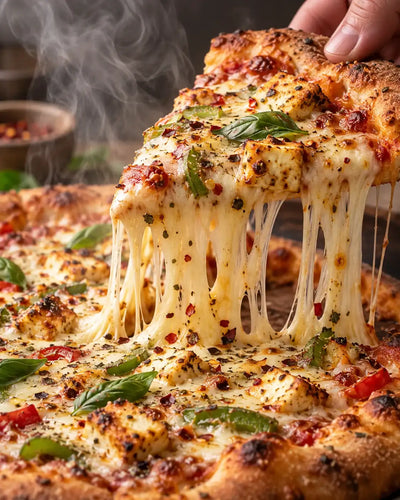 Red Rice Poha Pizza