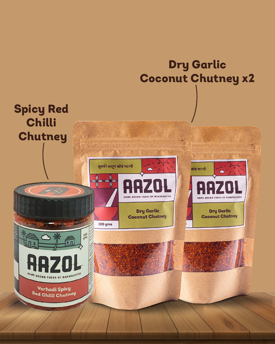 Spicy Garlic Chutneys Combo