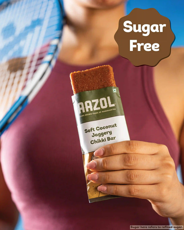 Soft Coconut Jaggery Chikki Bar