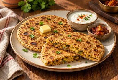 Thalipeeth Bhajani Stuffed Paratha