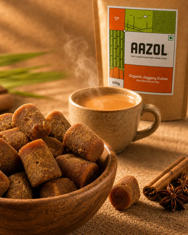 Organic Jaggery Cubes: Pure Desi Ghee Gur