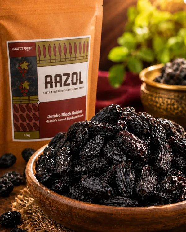 Jumbo Black Raisins: Nashik's Seedless Kismis