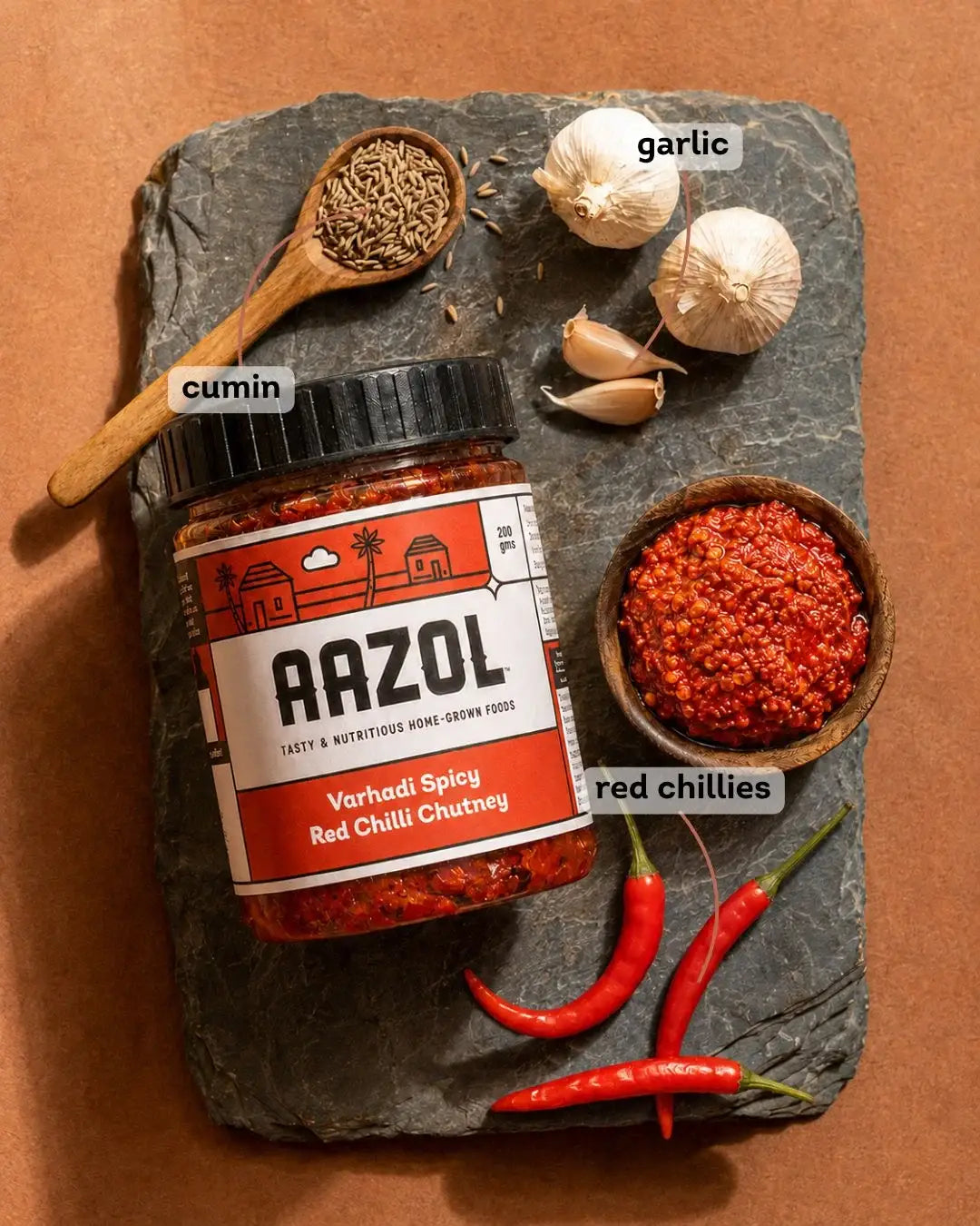 Fresh Red & Green Chilli Chutneys Combo